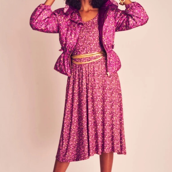 NWT LoveShackFancy Poeta Fit and Flare Floral Dress‎ - Picture 3 of 13